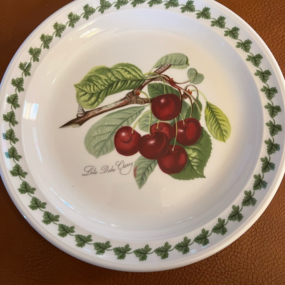 Set of 5 Vintage Portmeirion Pomona bread and butter plates 7.25”